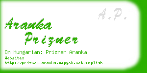 aranka prizner business card